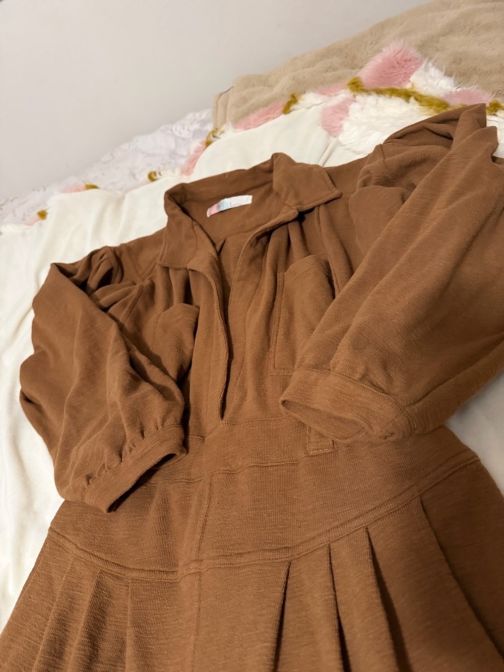 Free People Beach Women’s Brown Relaxed Jumpsuit Women’s Small - Picture 3 of 6